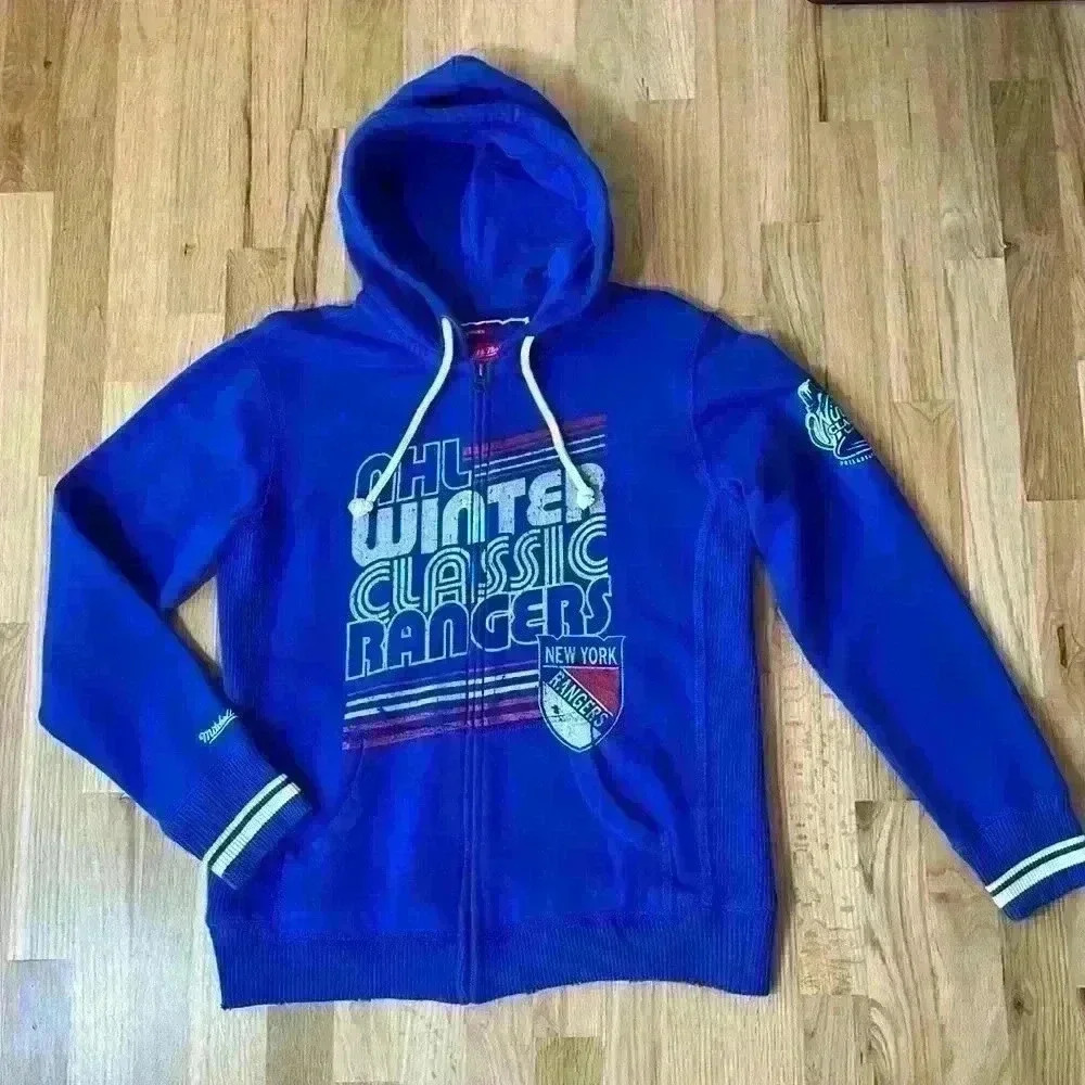 NHL New York Rangers Women's Hoodie XL 2012 NYC Winter Classic Mitchell & Ness